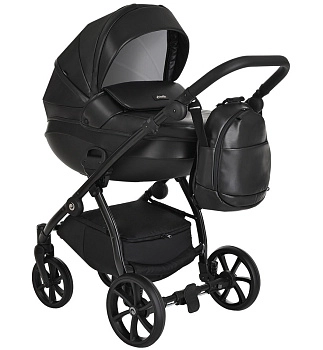 Коляска 2 в 1 Tutis Nanni Кожа (2023) (Кожа Jet Black)