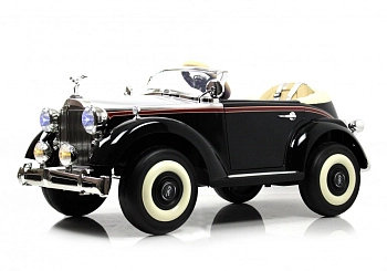 Детский электромобиль RiverToys Rolls-Royce E444EE (черный глянец)