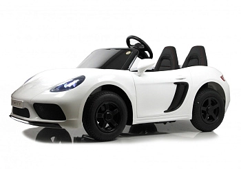 Детский электромобиль RiverToys Porshe Cayman T911TT (белый)