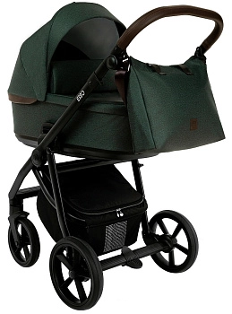 Коляска 2 в 1 Roan Esso (Dark Green/Black/руч.)