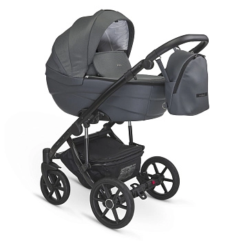 Коляска 2в1 BEXA IDEAL (т.серый+т.серая кожа)