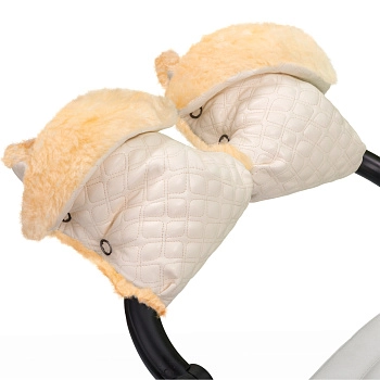 Муфта-рукавички для коляски Esspero Carina (100% овечья шерсть)  (Cream)