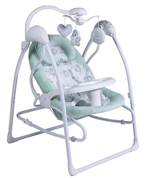 Электрокачели Sweet Baby Pure Pinguino 2 в 1 (green)