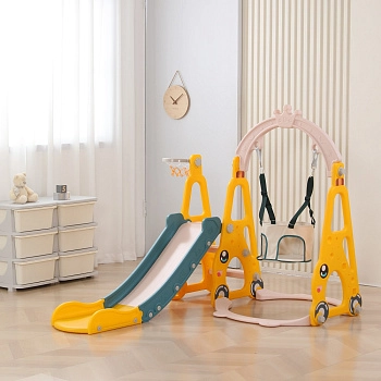 Горка UNIX Kids Funny Car (138 cm) (Yellow)
