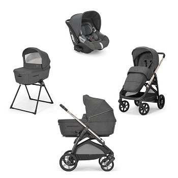 (не использовать)Коляска 3 в 1 Inglesina Aptica с подставкой под люльку Stand Up New (Velvet Grey)