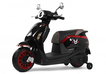 Детский электромотоцикл RiverToys Z555ZZ (черный)