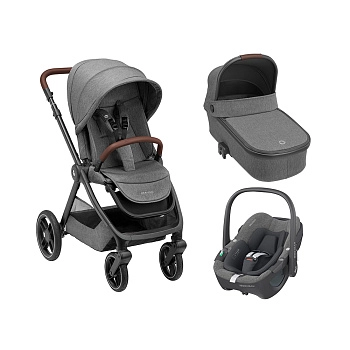 Коляска 3 в 1 Maxi-Cosi Oxford Pebble 360 (Select Grey)