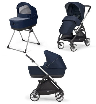 Коляска 2 в 1 Inglesina Electa с подставкой под люльку Stand Up (Soho Blue )