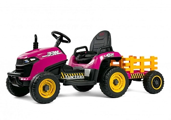 Детский электромобиль RiverToys K111KK (розовый)