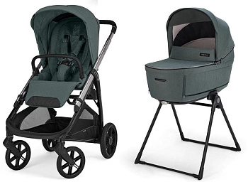 Коляска 2 в 1 Inglesina Aptica 2025 с подставкой под люльку Stand Up New (Emerald Green)