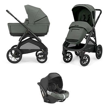 Коляска 3 в 1 Inglesina Aptica XT (DRW I-Size) с подставкой под люльку Stand Up (Taiga Green 2025)