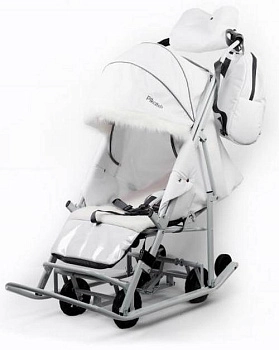 Санки-коляска Pikate Arctic (белый)