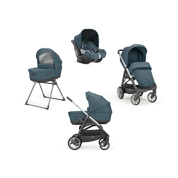 (не использовать)Коляска 3 в 1 Inglesina Aptica System Quattro (Vancouver Blue/Graphite)