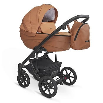 Коляска 2в1 BEXA IDEAL (рыжий+рыжая кожа)