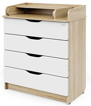 Детский комод Атон М Сириус-2 Wood ПВХ 80/4