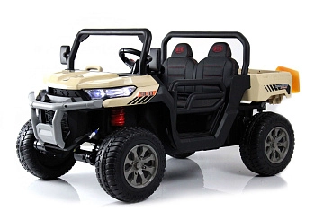 Детский электромобиль RiverToys H005HH (кремовый)