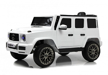 Детский электромобиль RiverToys Mercedes-AMG G63 4WD G333GG (белый)