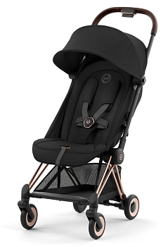 Прогулочная коляска Cybex Coya (Rosegold Sepia Black с дождевиком и бампером)