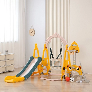 Горка UNIX Kids Funny Car (160 cm)  (Yellow)