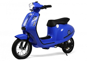 Детский электромотоцикл RiverToys A111AA (синий)