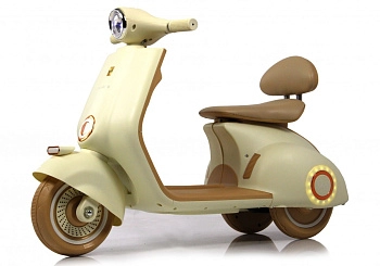 Детский электроскутер RiverToys K777PX-A (бежевый)