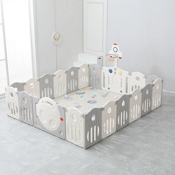 Манеж UNIX Kids SUPREME Space 200x240 (Grey)